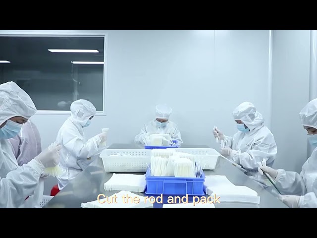 회사 동영상 약 Cleanmo Flocked Swabs Production Process