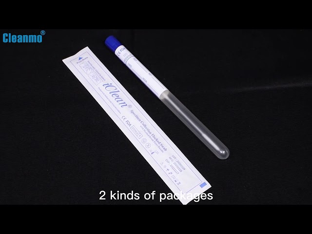 회사 동영상 약 Disposable Nasal Flocked Swabs / Nylon Fiber DNA Buccal Swabs CM-FS913